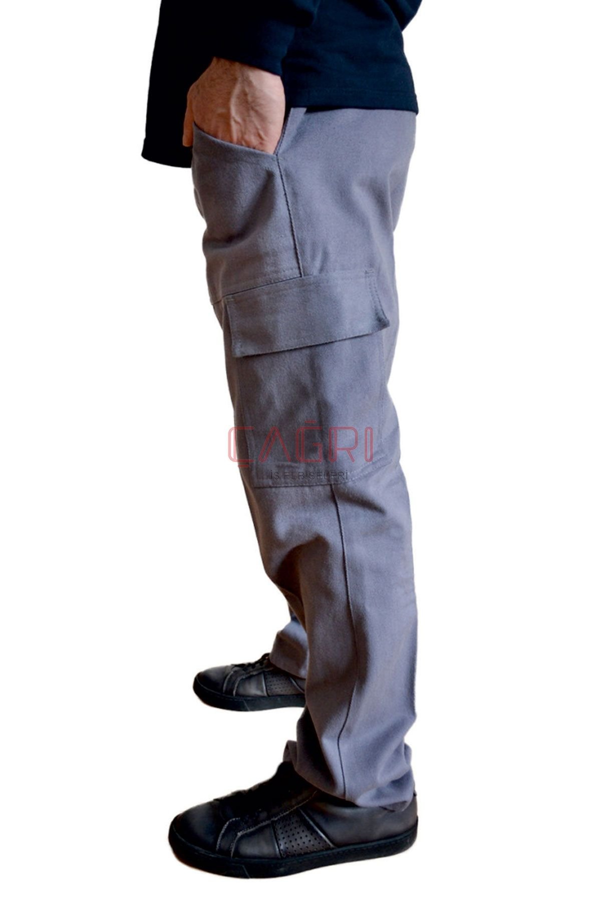 7/7 Gabardin Gri Renk Pantolon