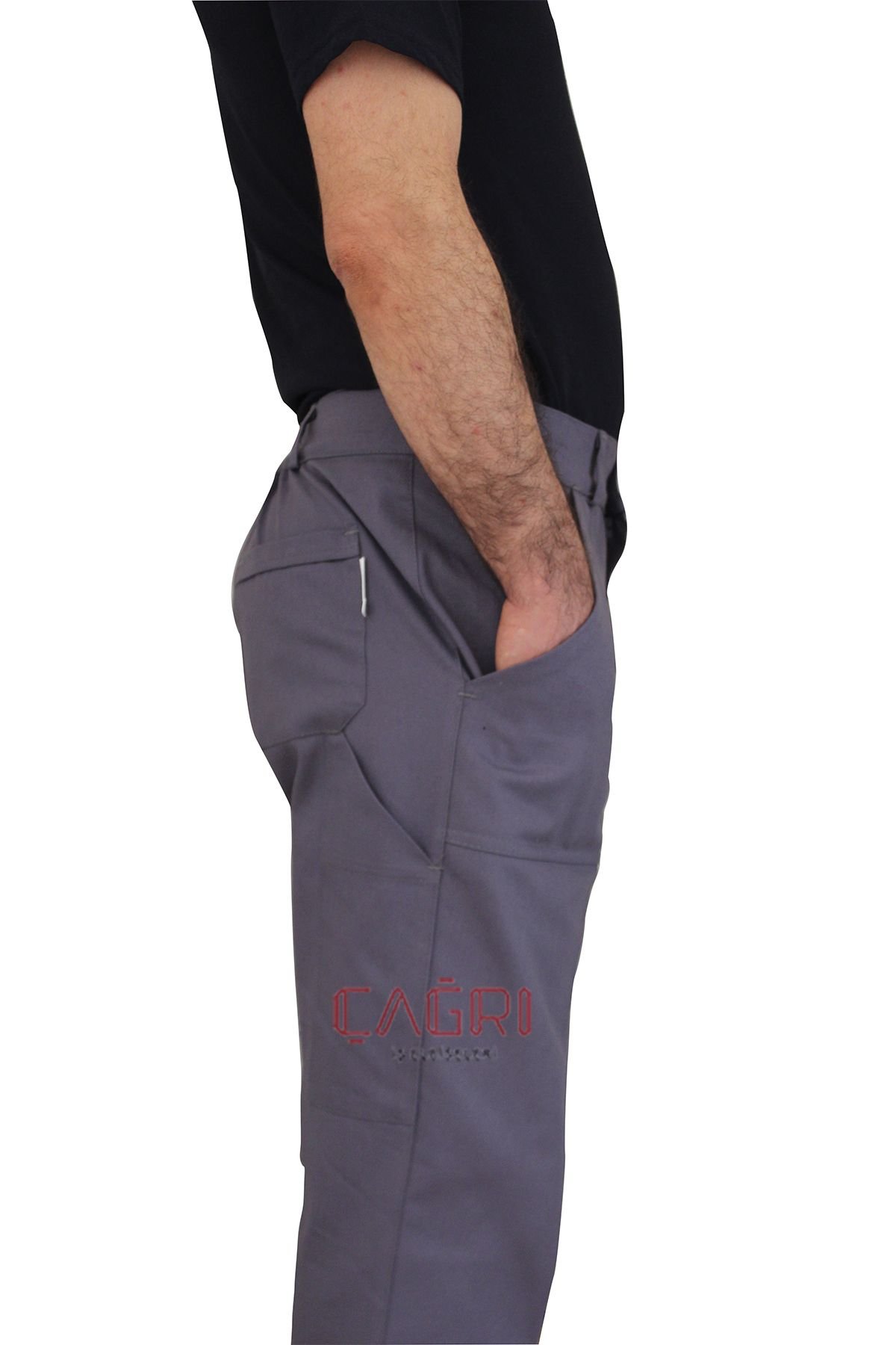 Yazlık  İş Pantolonu Gri Renk 16/12 Gabardin 