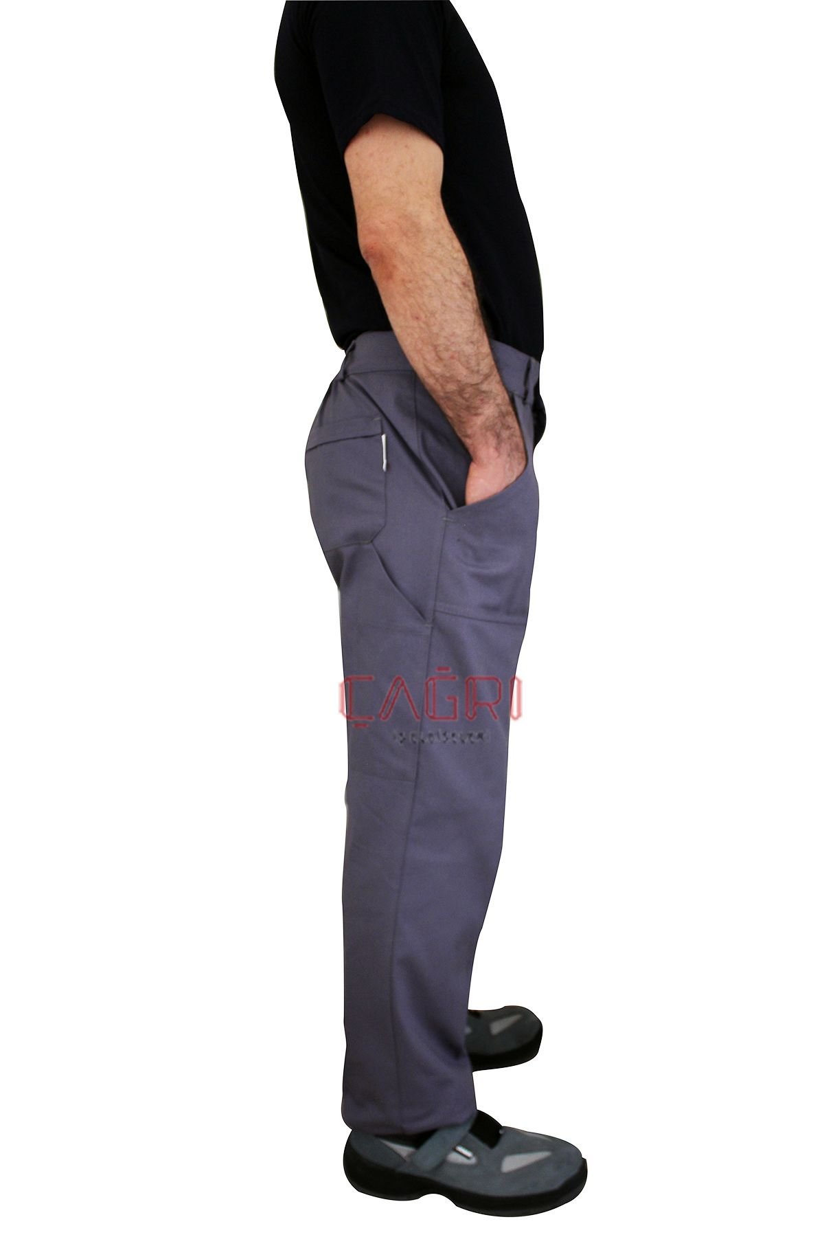 Yazlık  İş Pantolonu Gri Renk 16/12 Gabardin 