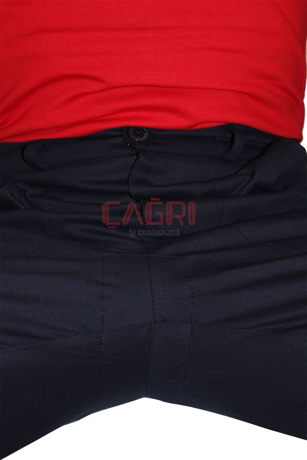 Yazlık İş Pantolonu  16/12 Gabardin Reflektörlü Lacivert Renk Pantolon